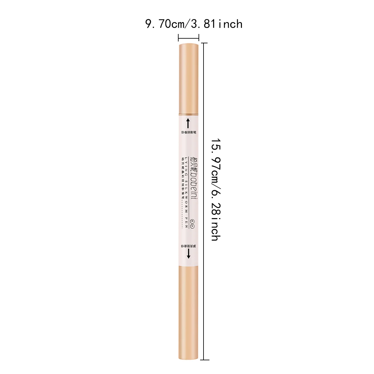 Double-headed Lying Silkworm Pen, matte natural eyeshadow, highlighter for the lower eyelid,,Matte pearlescent fine glitter