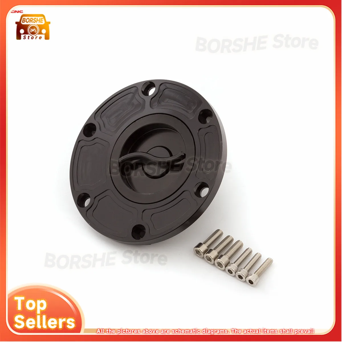 2026 مناسبة لغطاء الخزان للدراجة النارية RS125 RS250 Shiver 750 RSV 1000 Tuono