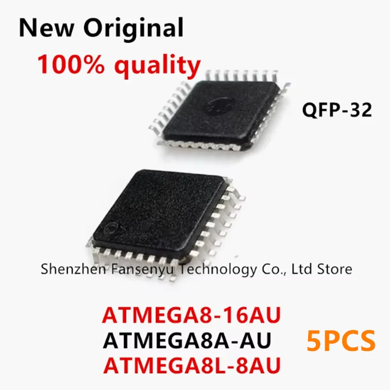 

(5piece)100% New ATMEGA8-16AU ATMEGA8A-AU ATMEGA8L-8AU ATMEGA8 16AU ATMEGA8A AU ATMEGA8L 8AU QFP-32 Chipset