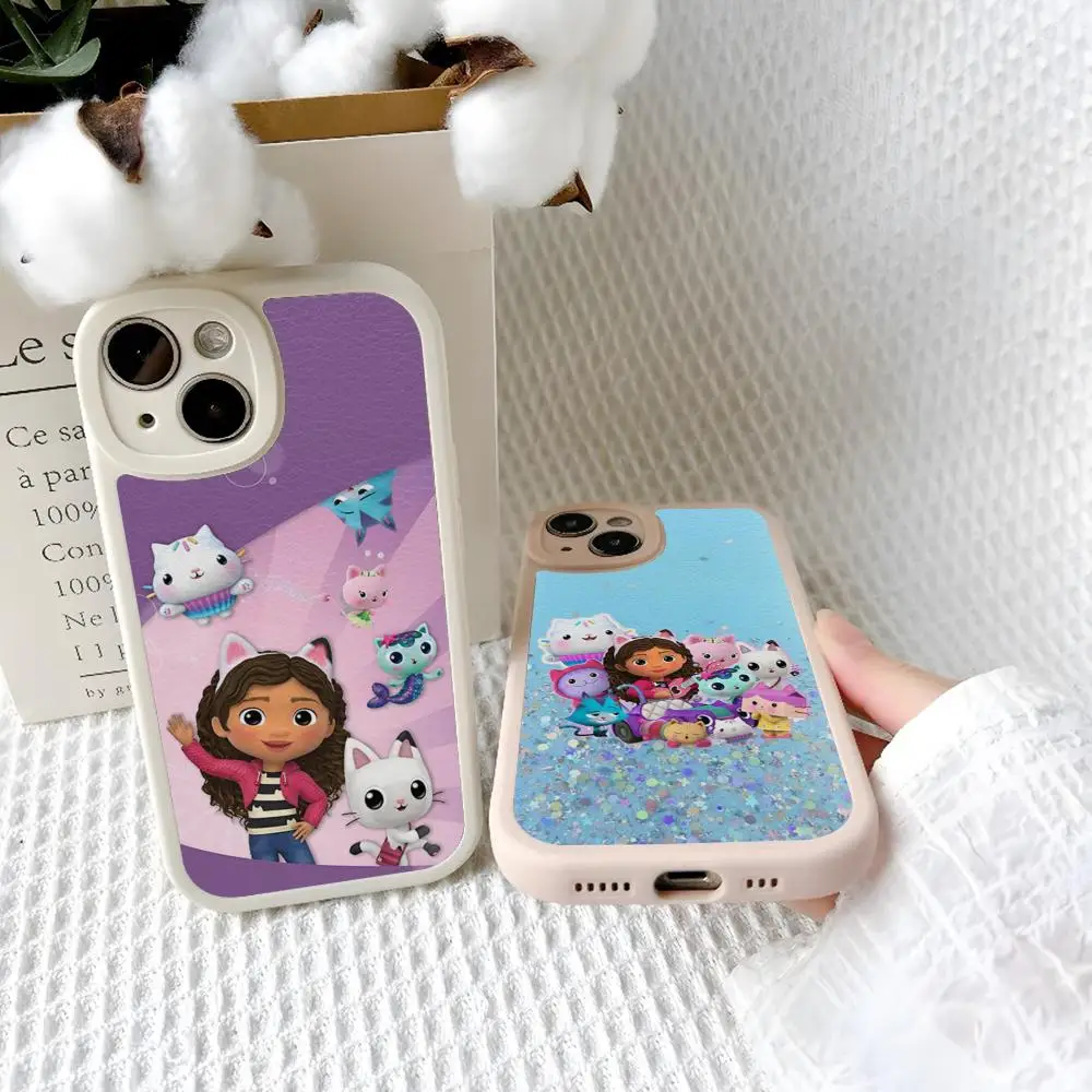 Cute G-Gabbys D-Dollhouse Phone Case For Iphone 16 15 14 12 13 Pro Max 11 Mini X Xr Xs 8 Puls Lambskin Silicone Cover