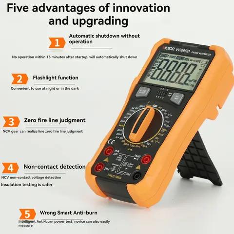 VICTOR VC890D VC890C+ Professional Digital Multimeter True RMS Multimeter 20mF Capacitor 20A Currents Measurement Meter 890C