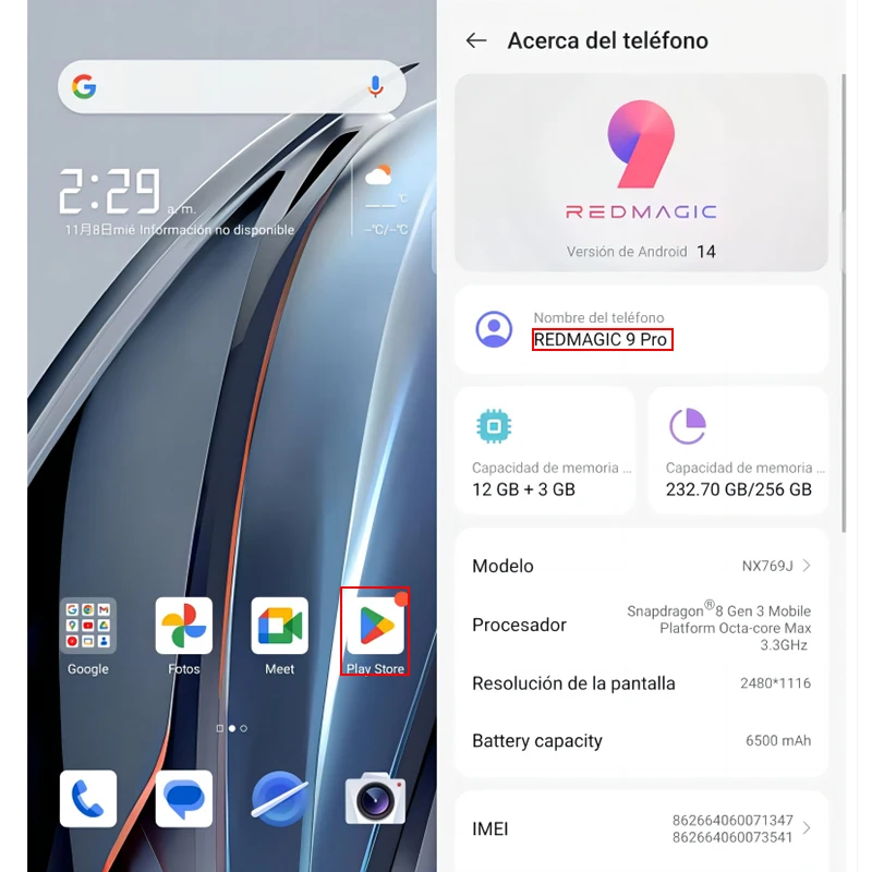 Global Version RedMagic 9 Pro 5G Phone 6.8\