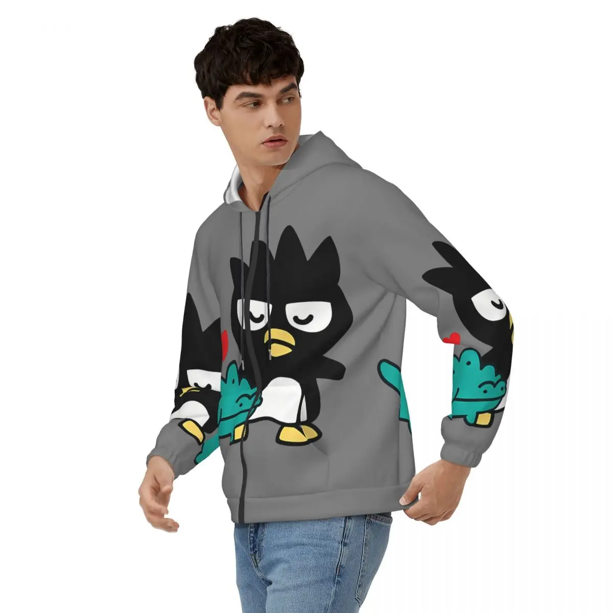 Sanrio Men Hoodie Badtz Maru  Amazing Hoodies Unique Clothing