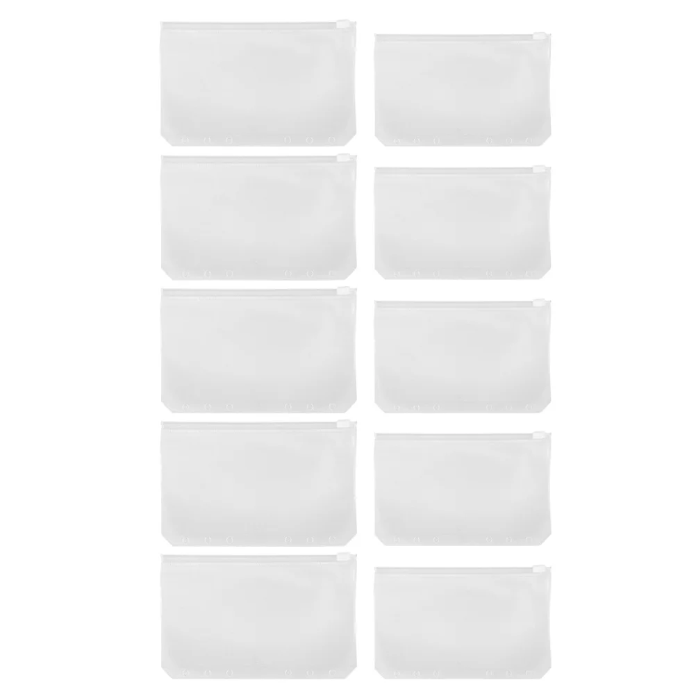 Borsa per documenti da 20 pezzi Porta documenti impermeabile in PVC trasparente Organizzatore di documenti con cerniera per studio a casa in ufficio