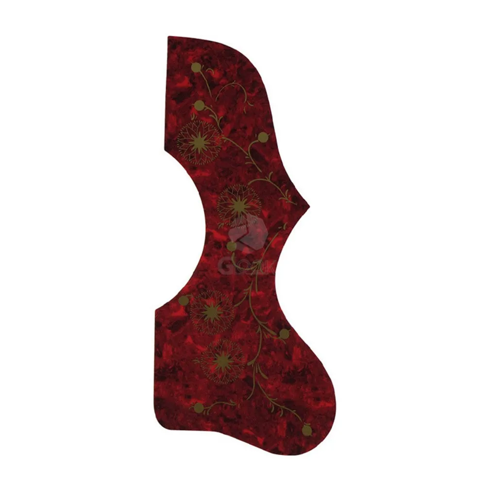 Acoustic Guitar Pickguard Replacement Scratch Plate for EJ200 SJ200 Style Soundhole Position Celluloid PVC Material