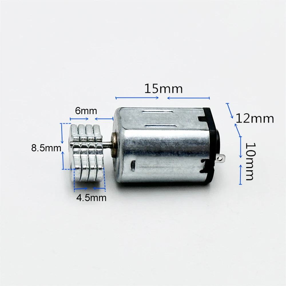 DC 3V-5V Mini N20 Vibration Motor Dynamic Micro Massager Motor Precious Metal Brush Strong Vibrator DIY Electric Toy Model