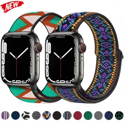 Bracelet en nylon pour Apple Watch, Bracelet, Ceinture, Ultra 2, iWatch Series 6, 5, 4, 3, SE, 44mm, 40mm, 49mm, 10mm, 42mm, 46mm, 9, 8, 7, 45mm, 41mm