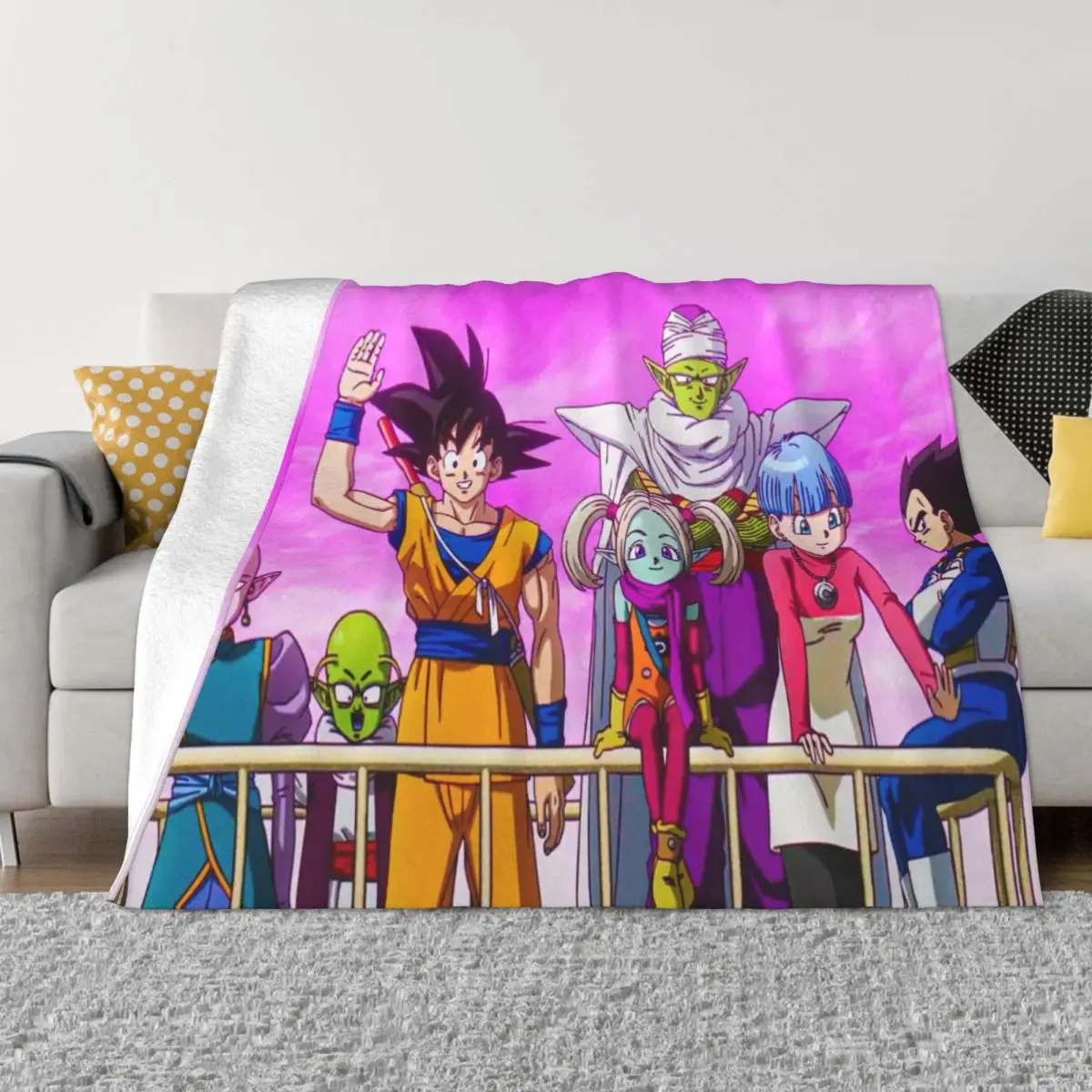 Dragon Ball Z Dragonball Anime Merch Blanket Soft Fleece Throw Blankets Cozy Bedspreads