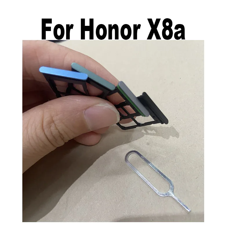 Eonpam Tiroir Carte SIM Pour Honor X8a - Support Plateau SD + Aiguille SIM - Qualité D'Origine Noir