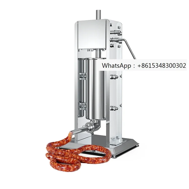 Commercial salami sausage casing making stuffer filler machine