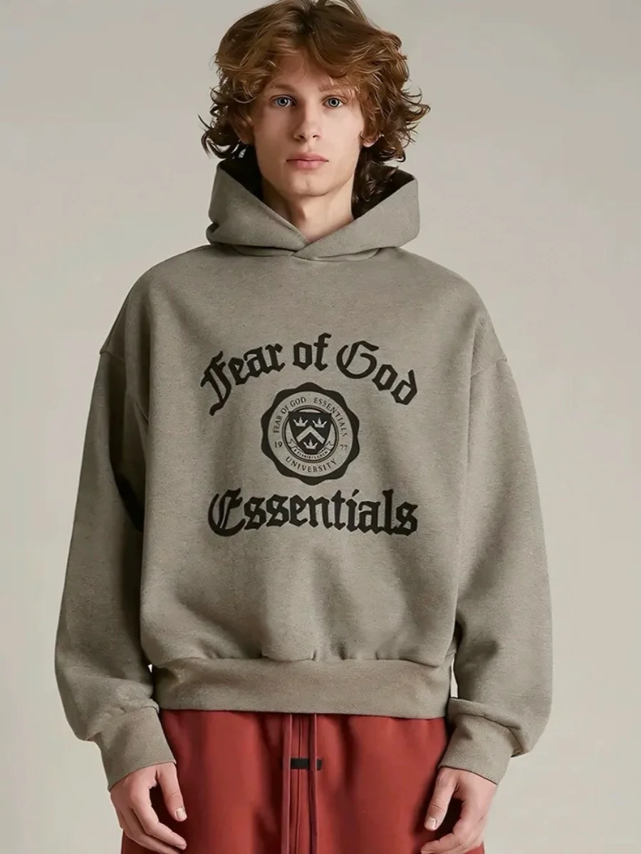 

Versatile Letter Hoodie Sweatirt ex Autumn Winter Trendy Streetwear Couple Matching Comfortable Loose Fit Street Sle