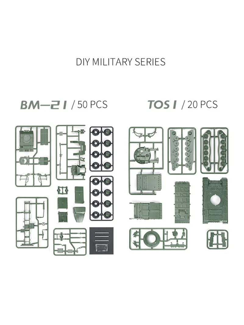 4D 1/72 BM-21 lanciarazzi TOS-1Heavy sistema lanciafiamme assemblaggio in plastica modello Puzzle auto giocattolo militare