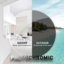 1.56 1.61 1.67 1.74 Index Photochromic Gray Brown CR-39 Resin Aspheric Optical Glasses Lenses for Myopia Hyperopia Presbyopia