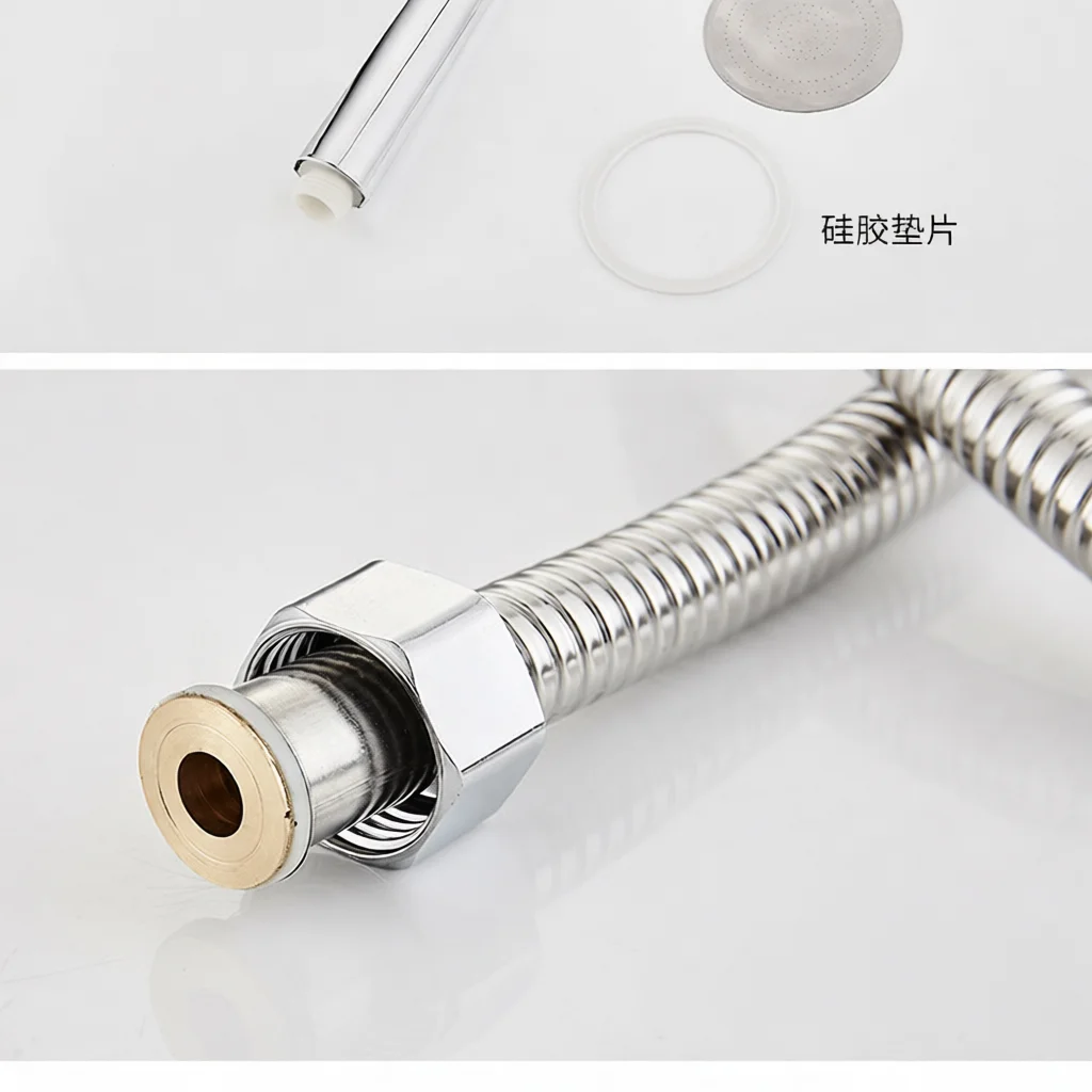 Ultra Slim Shower Head Handheld High Pressure Sprayer Water Saving Detachable Rainfall Nozzle Round Bathroom Bathing Unit