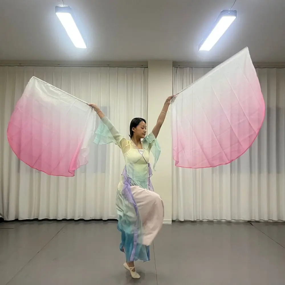 avec bâtons télescopiques, accessoires de danse du ventre, tiges évolutives, foulards légers et colorés, drapeau multicolore Portable