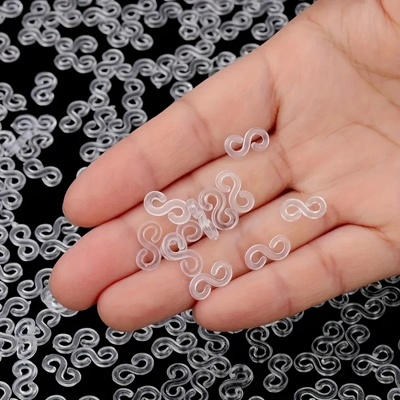 

500pcs Creative Rubber Band, Bracelet Kit Chain Making, Rubber Band Transparent Loom Connector, Suitable For DIY Handicrafts