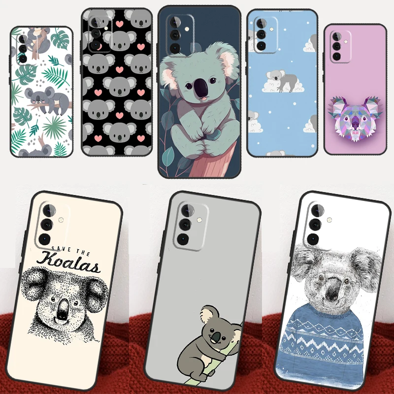 Cute Australia Koala Art Cover For Samsung Galaxy A14 A24 A34 A54 A13 A23 A33 A53 A73 A12 A22 A32 A52 A71 A51 Case