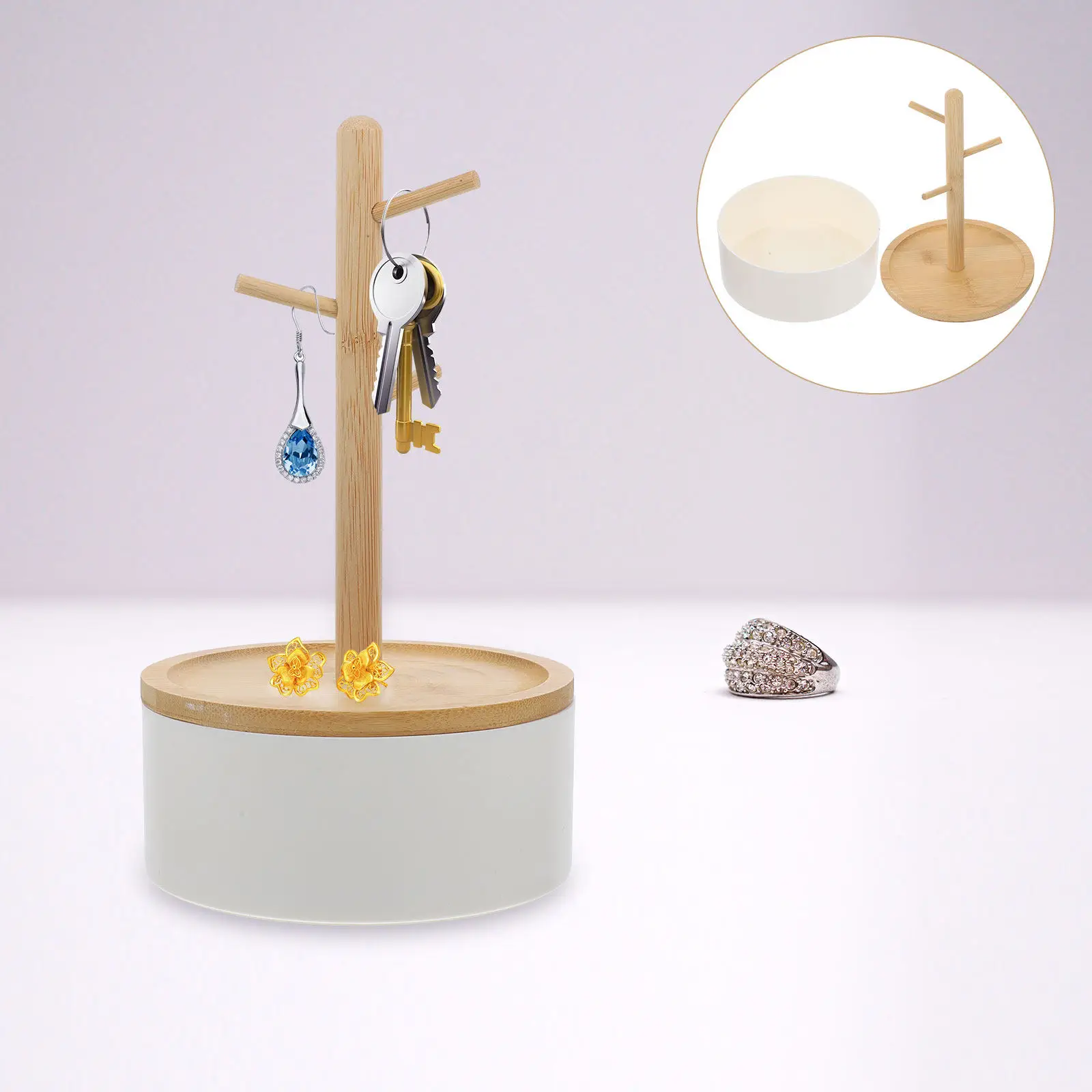 

Шкатулка для хранения украшений простого дизайна: органайзер для ожерелий, браслетов, серег и часов, подставка для украшений на туалетный столик