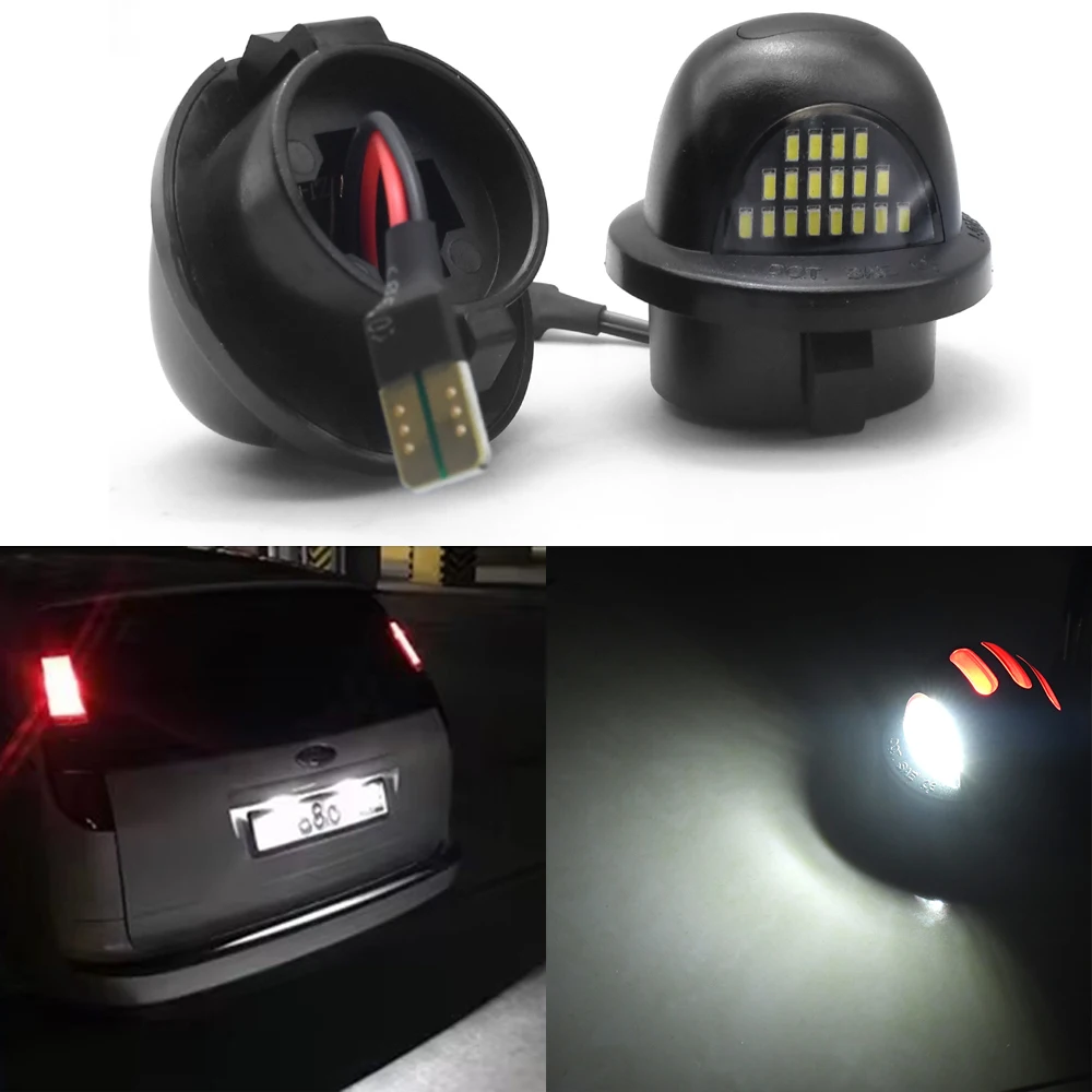 2PCS Car LED License Plate Light White Light For Ford F150 F-150 F-250 F-350 F-450 F 150 250 350 450 LED Number Plate Lamp Bulb