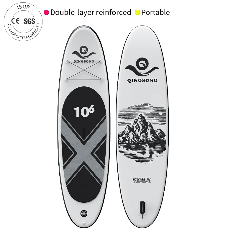 Customized new design inflatable stand-up paddle board SUP, stand-up paddle board accessories with drip stitch material