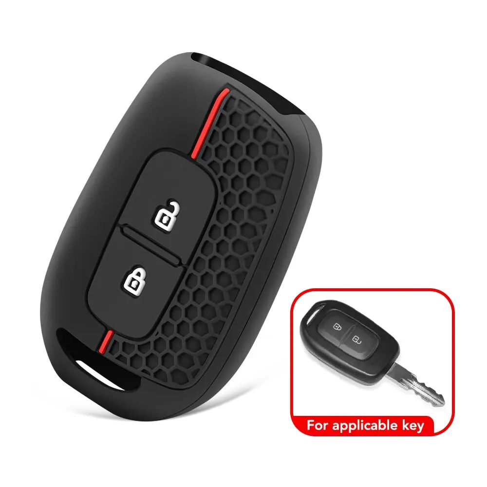 2/3Button Fob Shell Holder silicone Car Key Cover Case for Renault Kwid Traffic Symbol Dacia Sandero Logan Duster 2016 2017 2018