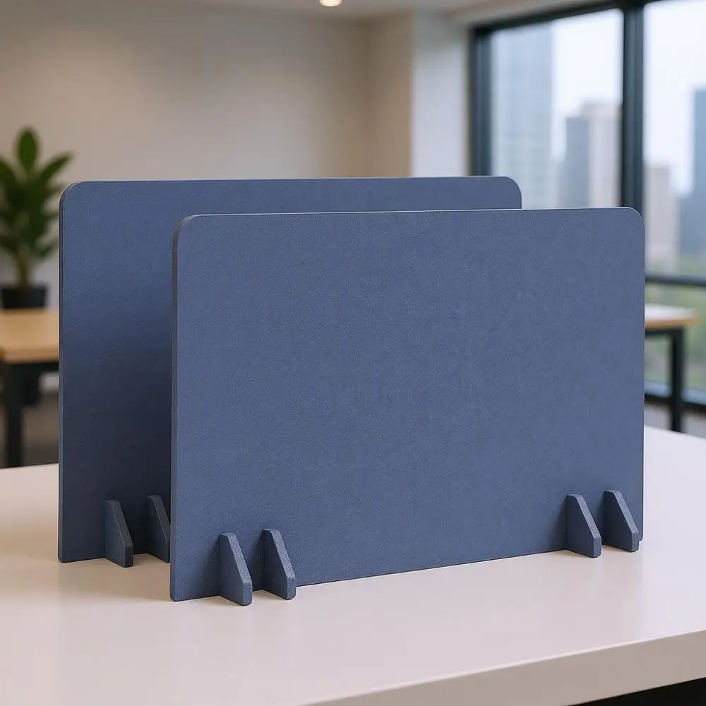 

Набор из 2 перегородок для рабочего стола 24x16 дюймов – портативные экраны для дома, офиса и учебы