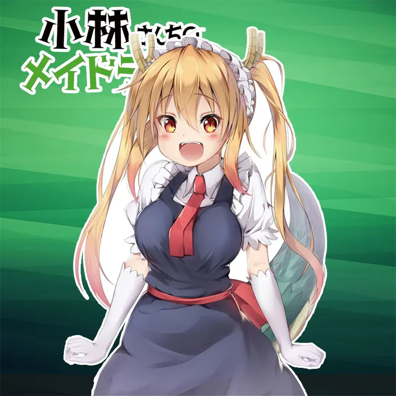 小林さんちのメイドラゴン アニメ周辺装飾ステッカー スーツケース コンピュータケース スケートボード 車のステッカー 防水