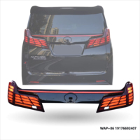 Auto Back Rear Spoiler Lamp 2015-2018 2019-2023 Year Smoke Red 12V LED Tail Lamp for ‘TOYOTA ALPHARD VELLFIR 30 SERIES 35 SERIES