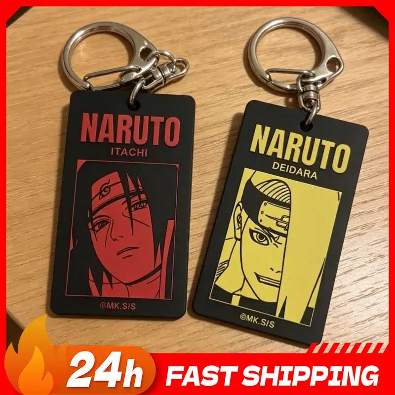 

Naruto Itachi Uchiha Acrylic keychain Fan made Anime Deidara Acrylic keychain cool Duo Decoration Collection toys Brother Gifts