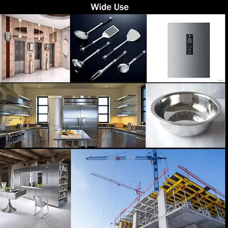 1-5 uds 304 hoja cuadrada de acero inoxidable espesor de placa 0,1/0,2/0,5/0,8-/3mm placa de Metal pulido 100x100mm 150x150mm 200x200mm