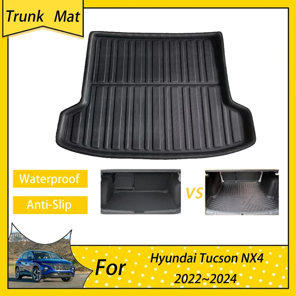 

for Hyundai Tucson NX4 LWB 2022 2023 2024 Car Cargo Boot Liner Tray Rear Trunk Mats Anti-slip Carpet Accessories EVA Material