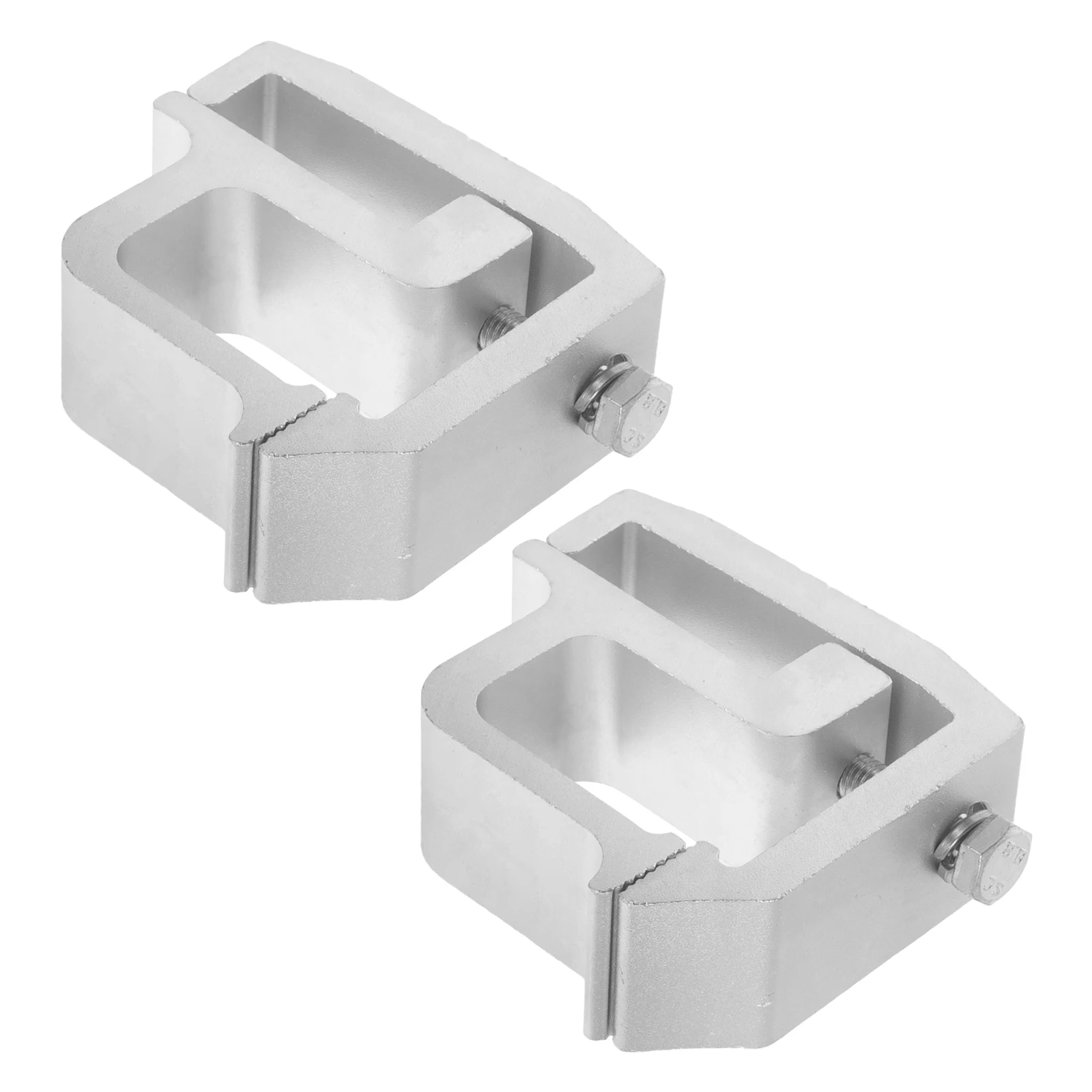 

2pcs Roof Cover Clamps White Heavy Duty Mounting Accessories for Truck Camper Shell Stable Alloy Clamps Durable Truck Topper