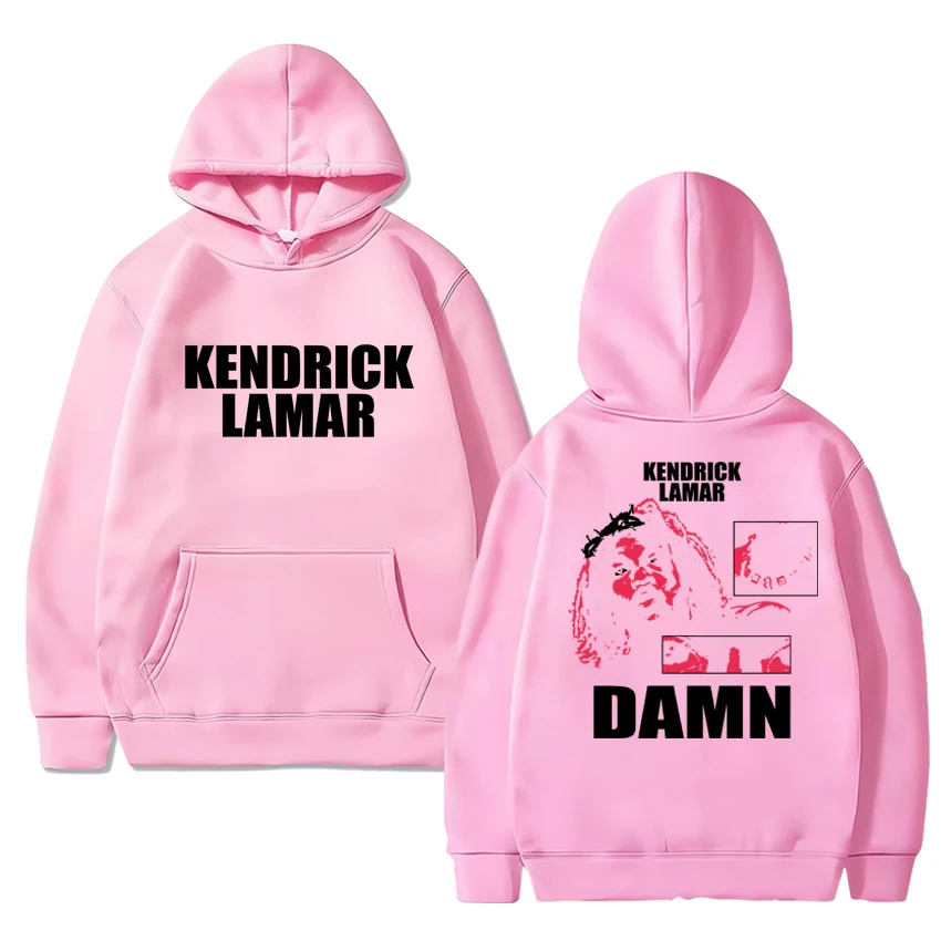 Rapper Kendrick Lamar DAMN vintage hip hop streetwear Men women Casual Fleece Hoodies Autumn Winter Unisex Sweatshirt pullovers