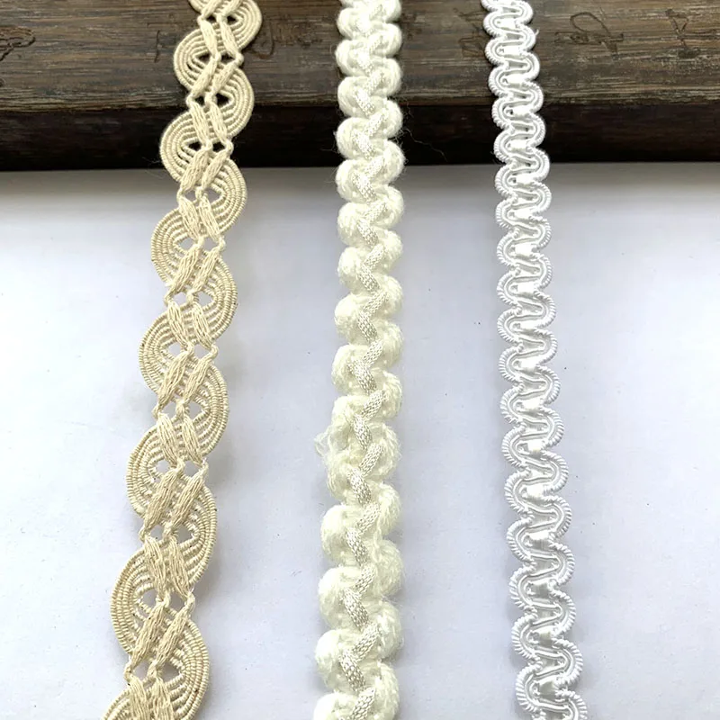 

4 м/157,5 дюйма в каждой упаковке, белые кружевные бейки, изогнутые аксессуары для шитья одежды, свадебные ленты ручной работы, сделай сам, тканевые ленты, подарки, украшения