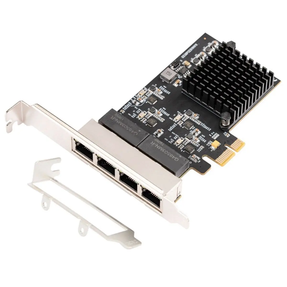 PCI-E 4-Port Gigabit Network Card 4XRJ45 RTL8111H 1000M Gigabit LAN Card for Desktop PC WIN10/11 Linux