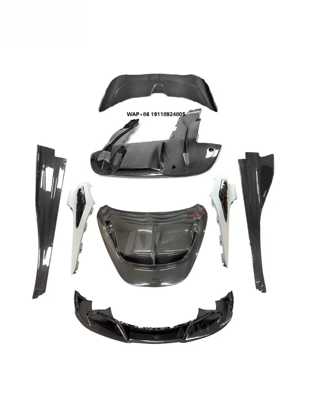 Vorstein Body Kits for  720S Fast Delivery Prepreg Dry Carbon Fiber Front Lip Side Skirt Rear Diffuser Hood Bonnet Fender