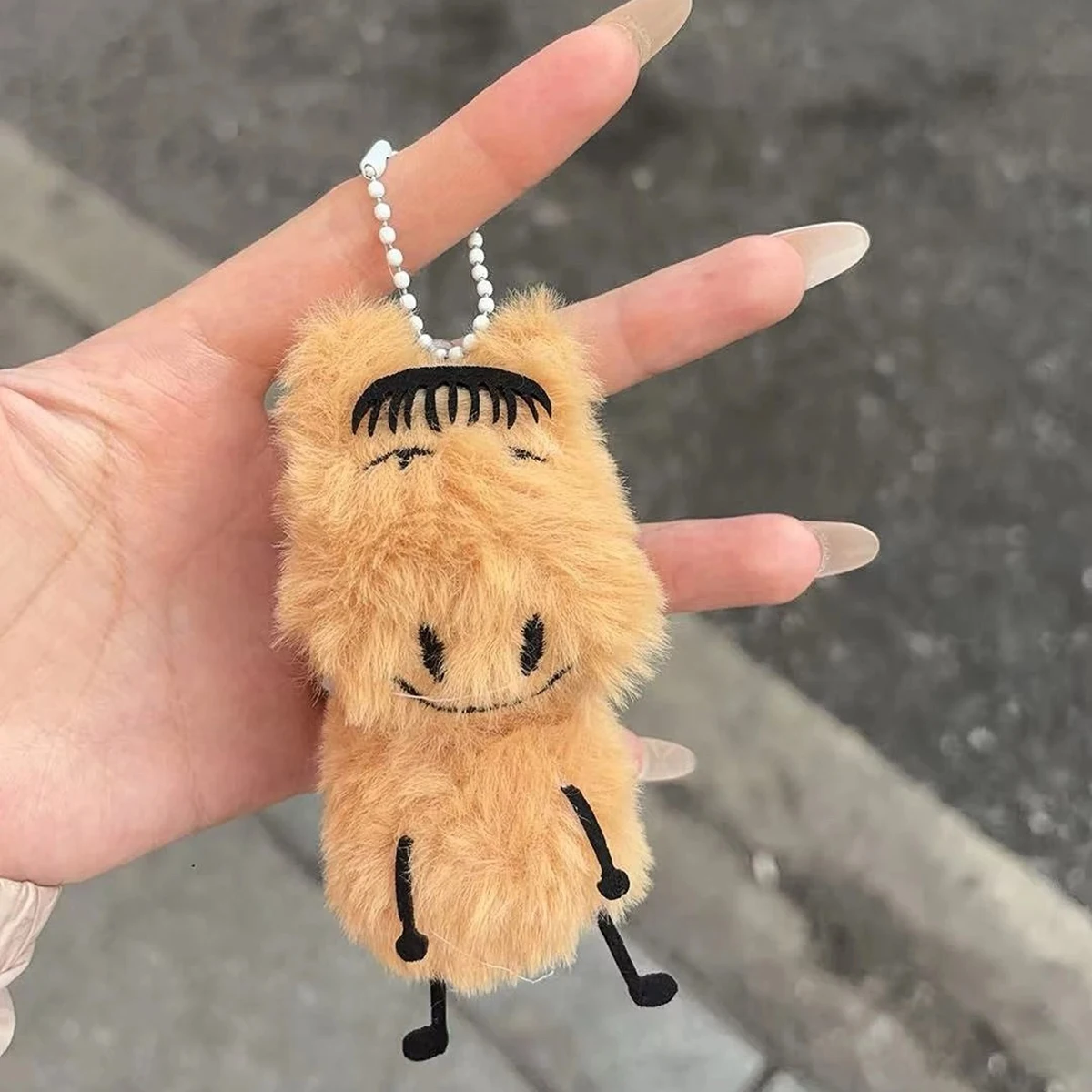 New Quirky Abstract Pony Plush Keyring Cartoon The Horse Year Mascot Pony Plush Stuffed Toy Bag Decor Keyring Xmas Funny Gifts