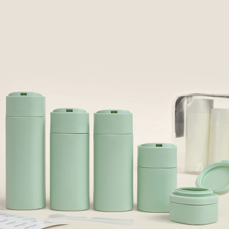 Cosmetici Split Bottle Travel Set Nordic PE tubo bottiglia EVA Wash and Makeup Bag portatile e aereo Split Bottle Travel Set