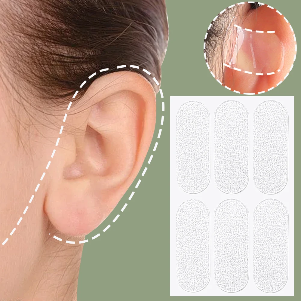 60 Pcs Elf Ear Stickers Protruding Ear Solution Aesthetic Correctors Waterproof Cosmetic Ear Stickers Sweatproof for Women Girls