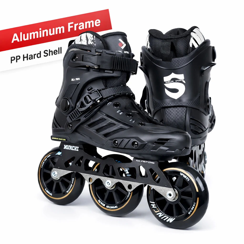 

Adult Inline Speed Skates 3 Wheel Triskates Professional Racing Skating Shoes Large Wheel Outdoor Training Unisex Beginner