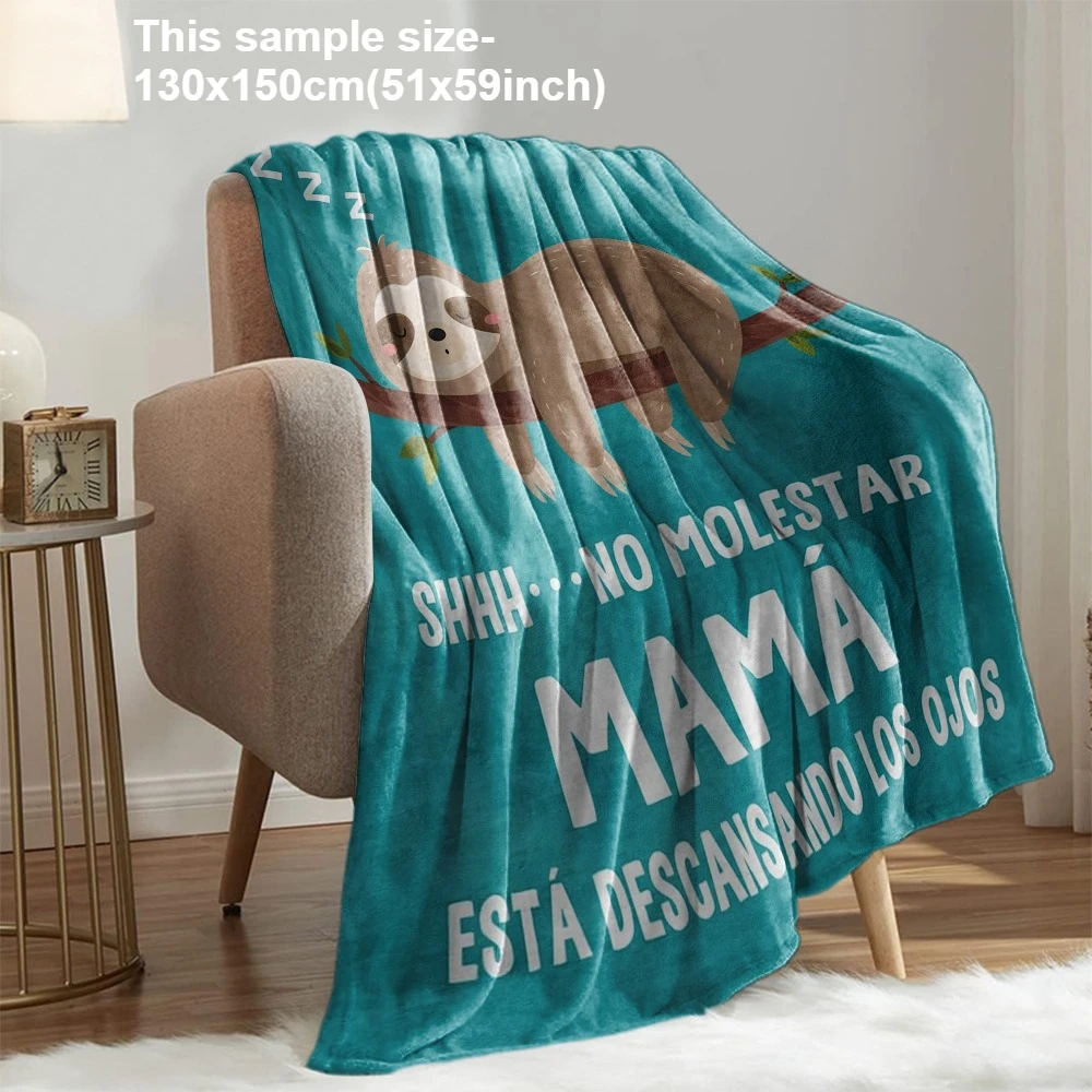 1PC Gift Blanket Throw for Mama Grandma Anniversary Birthday Gifts I Love You Presents Festival Gifts Soft Warm All Season Use
