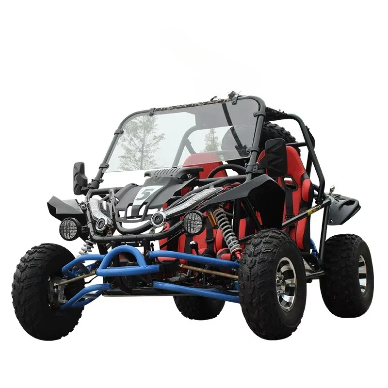 

4x4 UTV 200cc Oil-Cooled Engine All Terrain Vehicle, 2/4 Seater Utility Quad Bike for Adults, Electric Start Off Road ATV