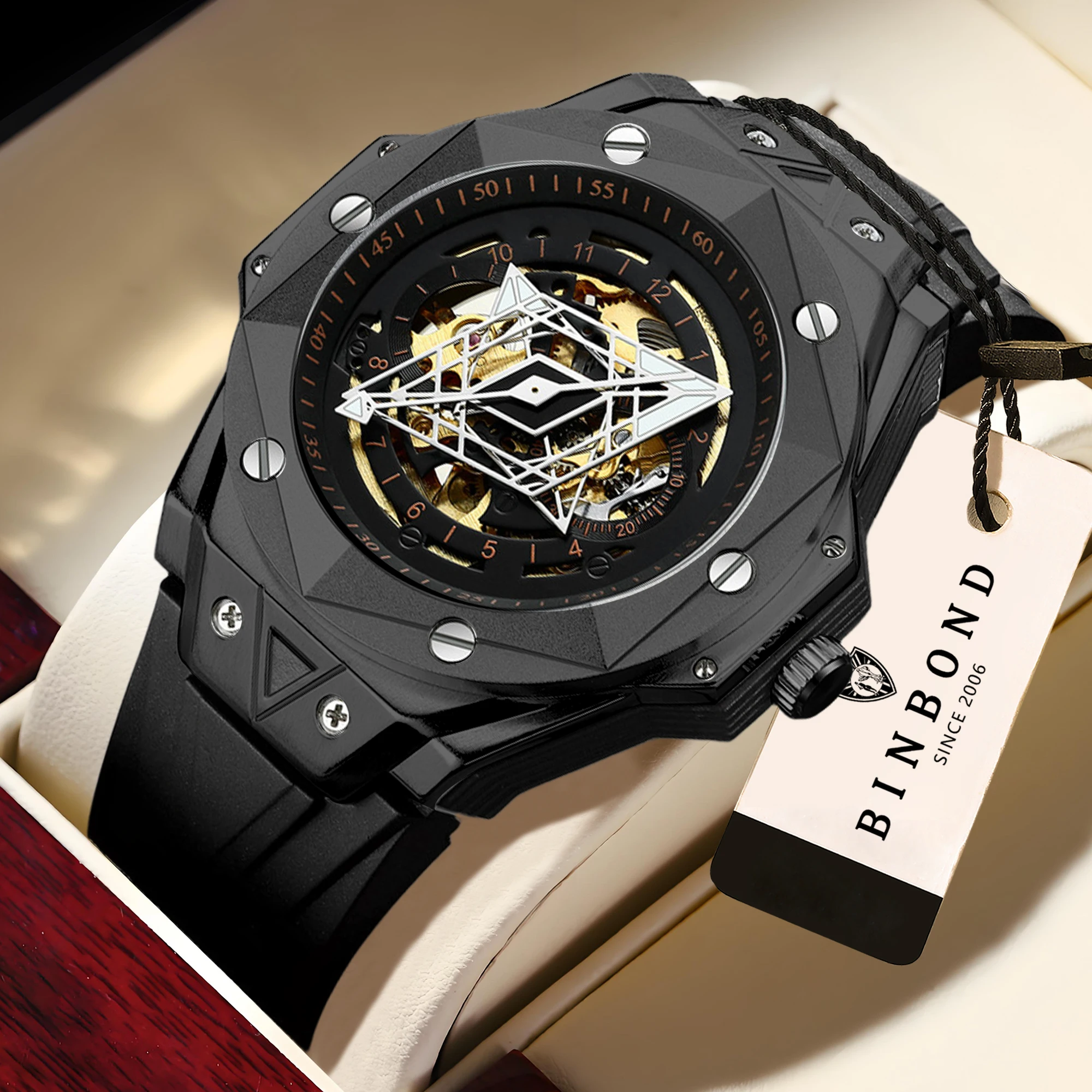 BINBOND Automatisch Precisie T - Tourbillon Movement Watch recensie en prijs