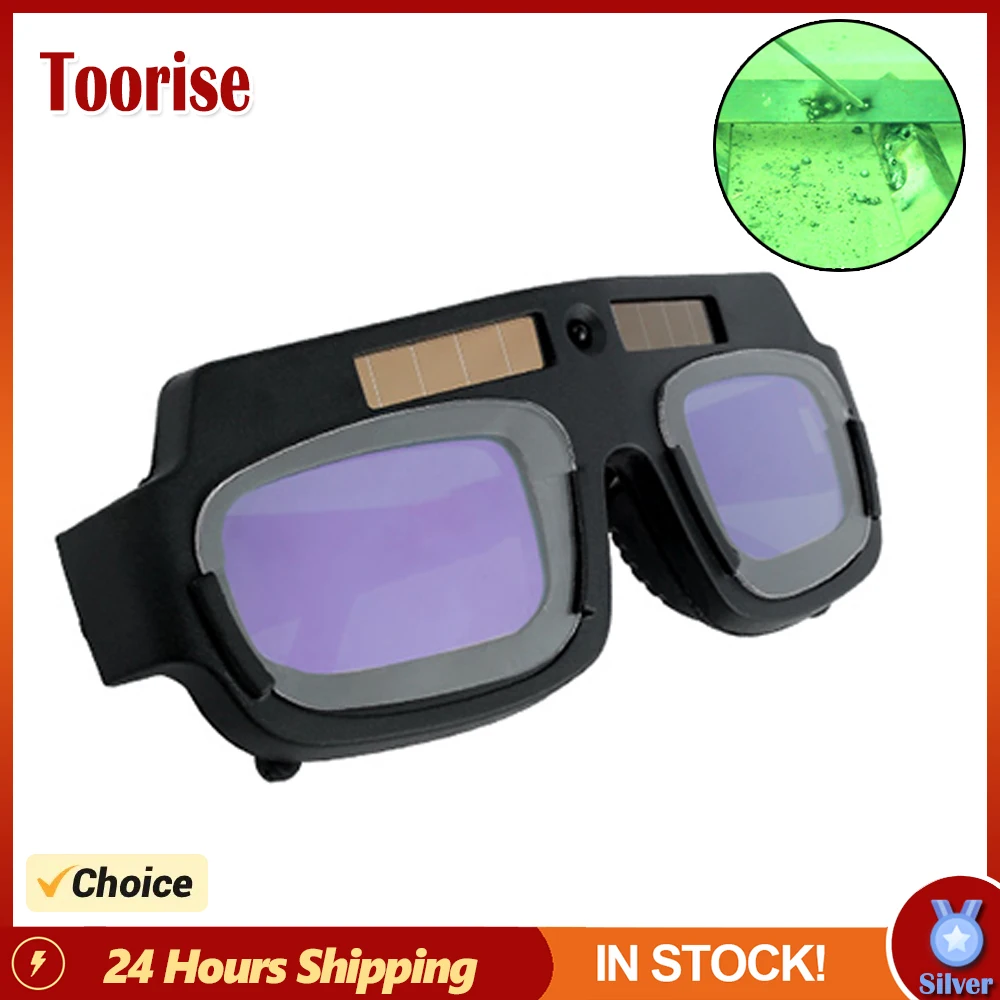 

Automatic Darkening Dimming Welding Glasses Anti-glare Welder Eye Protection Goggles Tools for Electric Welding Cutting Grinding