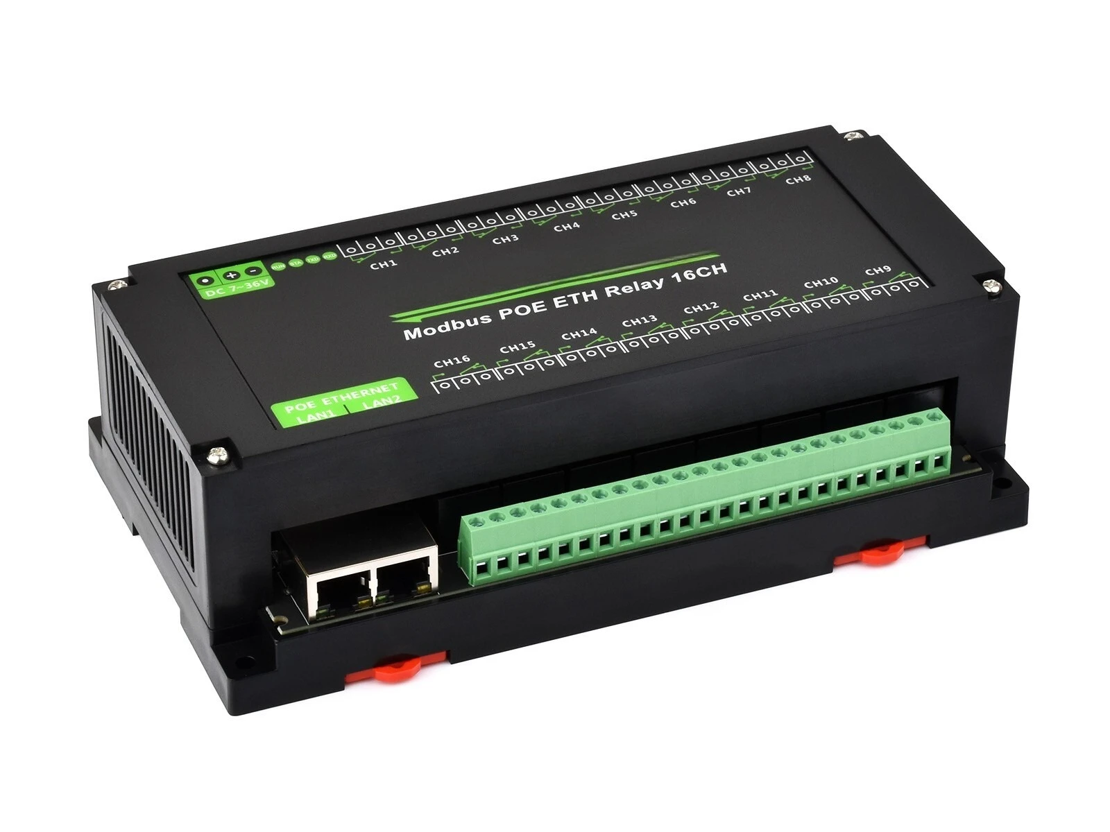 For 16-Ch Ethernet Relay Module Modbus RTU/Modbus TCP Protocol Ethernet