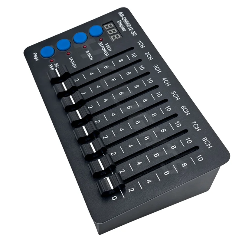 

FFYY-32 Channel Simple Mini DMX512 Controller Type-C Battery Lights LED Par Lighting Console For Computer Light Dimmer