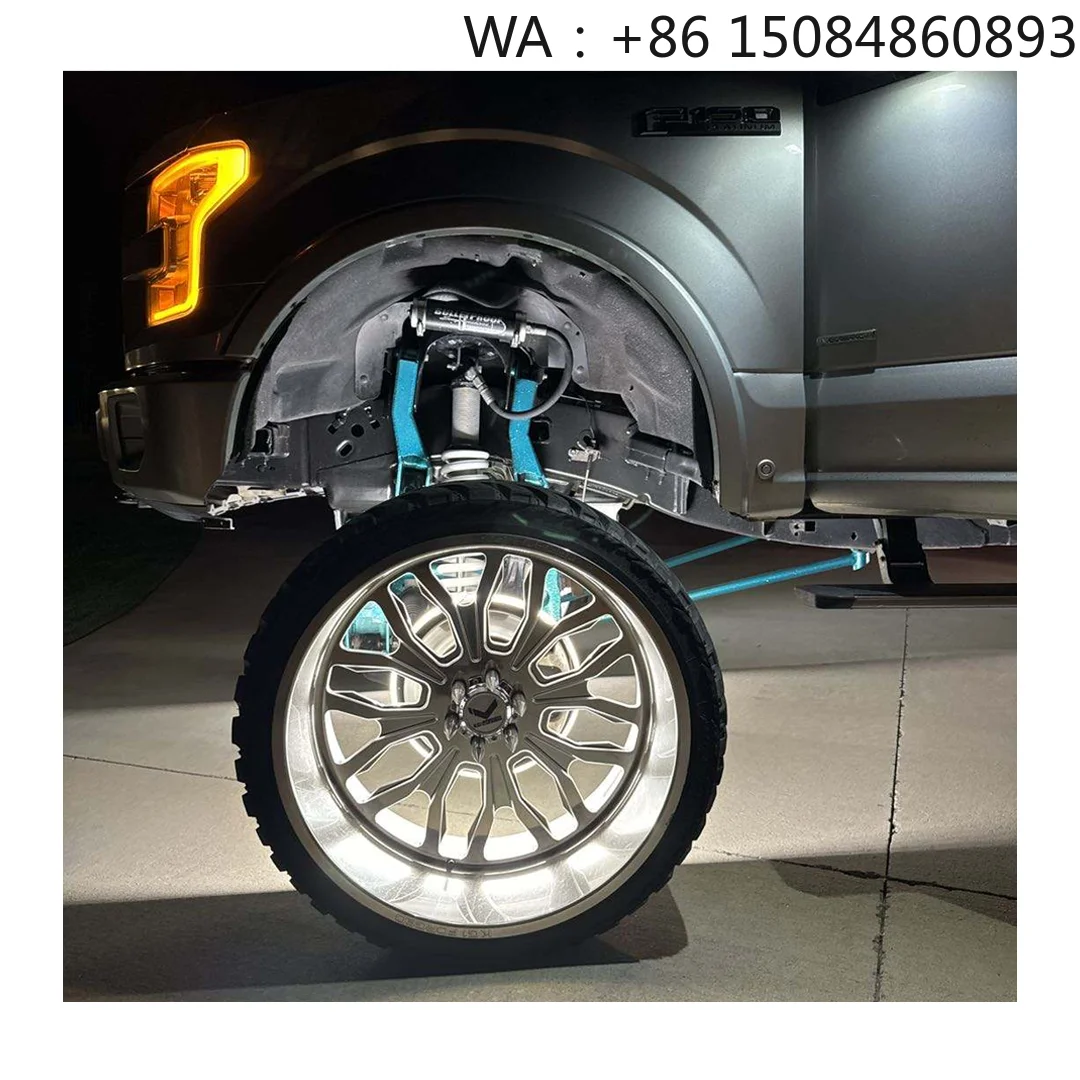 15 Inch 17 Inch RGB LED Wheel Light Ring 5 Row 10 Row Auto Rim Ambient Lamp Car Tyre Modification Accessories