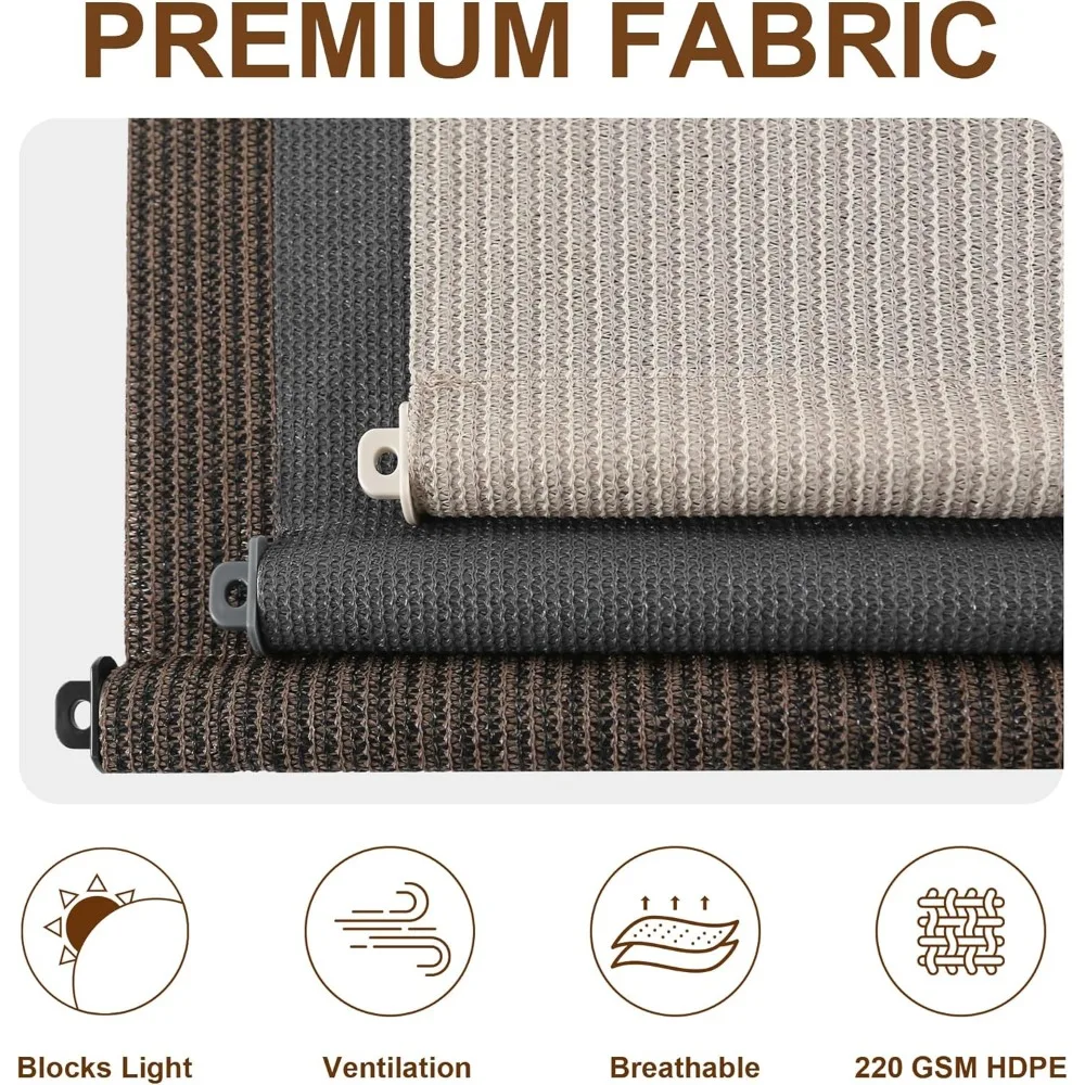 ستائر قابلة للطي للاستخدام الخارجي اللاسلكي للفناء والشرفة والعريشة والشرفة والفناء الخلفي - حلول ظلال متينة #4