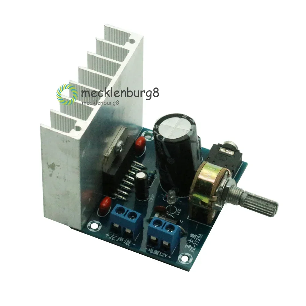 TDA7377 Amplifier board 2.0 double track no noise Amplifier Module bookshelf speakers DC 12V power 35W+35W Dual-channel Board