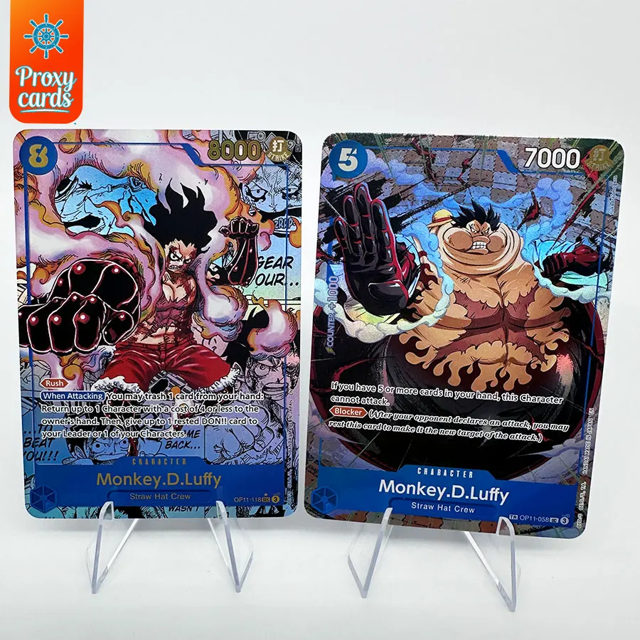One Piece OPCG OP11-058 OP11-118  Character Proxy Cards SEC Rare Anime Collection Trading Card Game Deck English Version